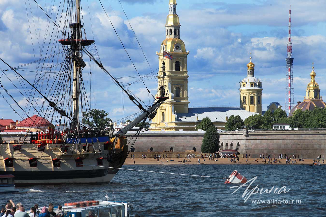 Панорама Петербурга.Петропавловская крепость