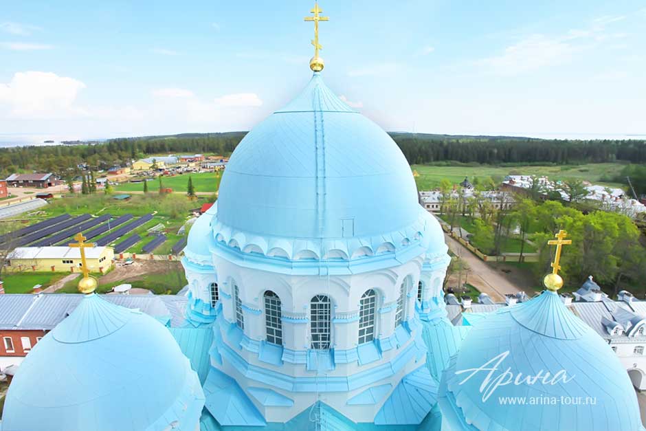 Собор Валаамского монастыря сверху